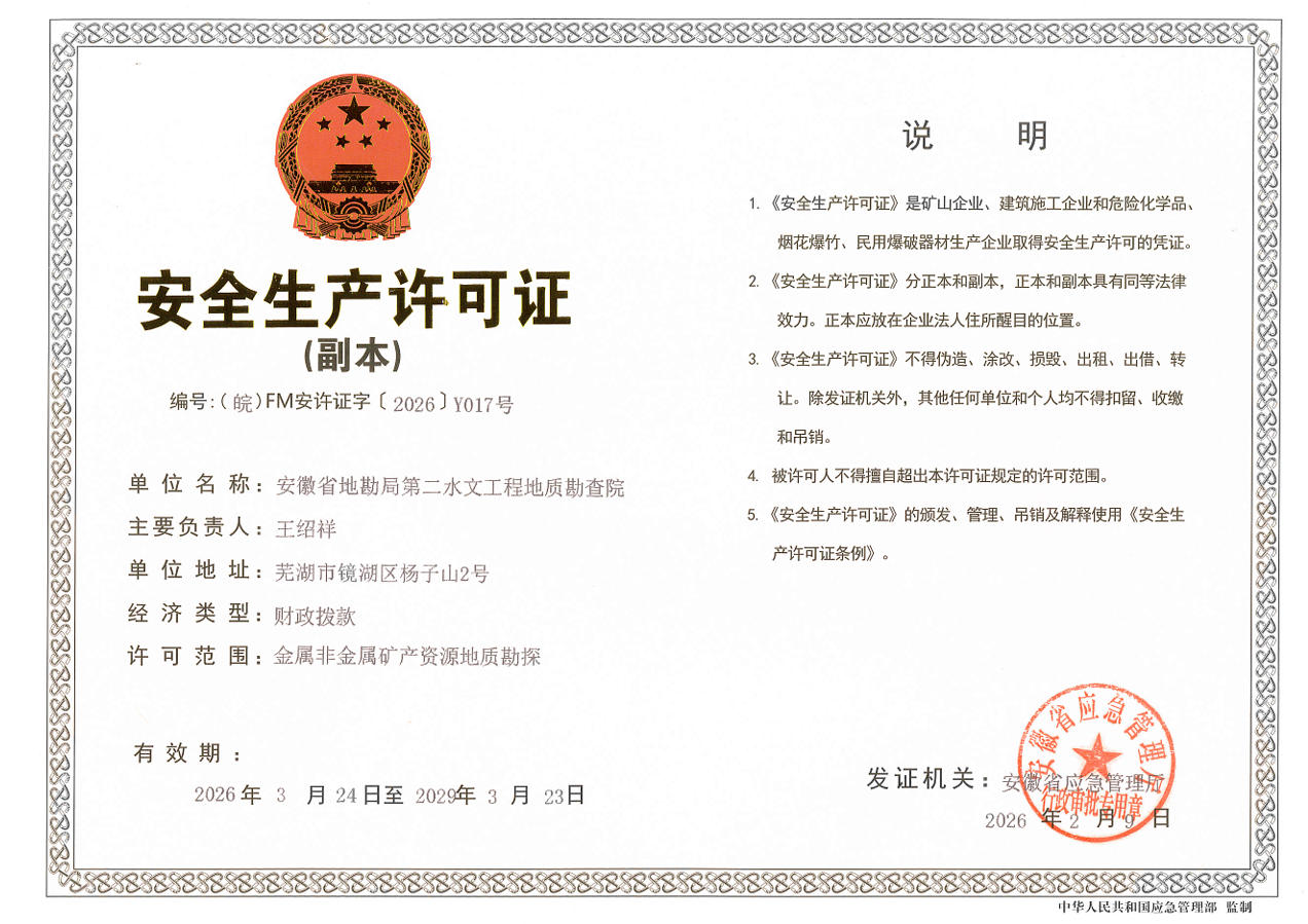 安全生产许可证